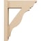 Ekena Millwork 6-in W x 18-in D x 22-in H Funston Trad Rough Cedar Woodgrain TimberThane Outlooker, Primed Tan OUTUR060X18X22FST04RCPR - alternate 4